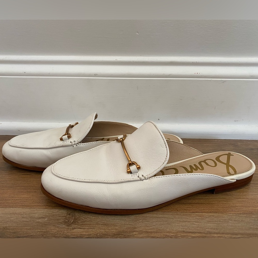 Sam Edelman Women’s Linnie Mules white size 7.5 but fits 8